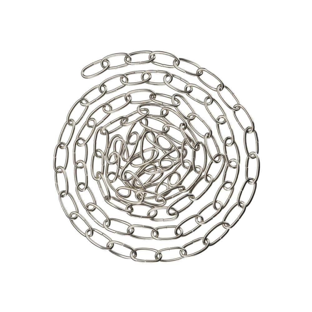 Heavy Duty Satin Nickel Chain for Outdoor Pendant Lighting