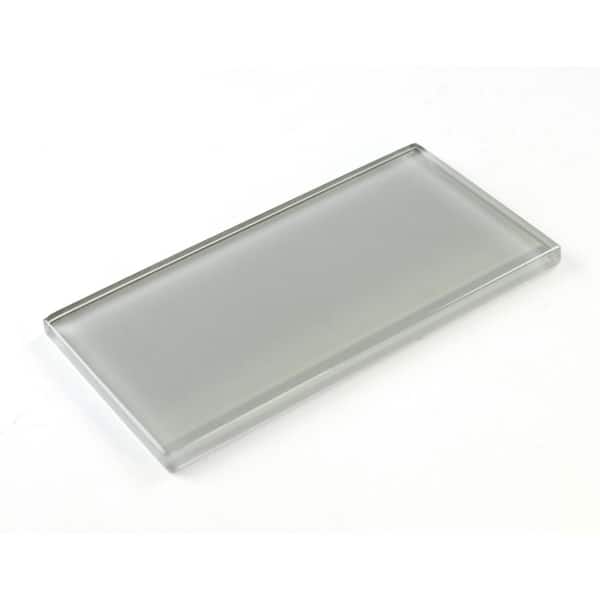 ABOLOS Metro White 3 in. x 6 in. Glossy Glass Subway Backsplash Wall Tile (17.5 sq. ft./Case)