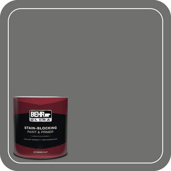 BEHR ULTRA 1 qt. Home Decorators Collection #HDC-AC-17A Welded Iron Flat Exterior Paint & Primer