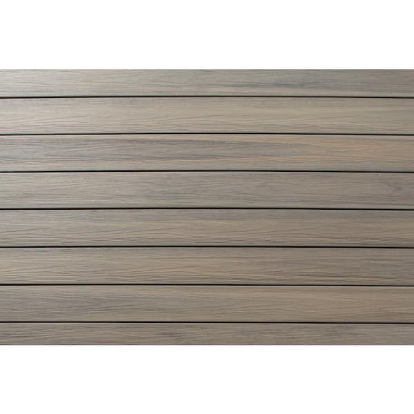 FORTRESS Infinity IS 5.35 in. x 6 in. Starter Caribbean Coral Grey  Composite Deck Board Sample 194206109 - The Home Depot