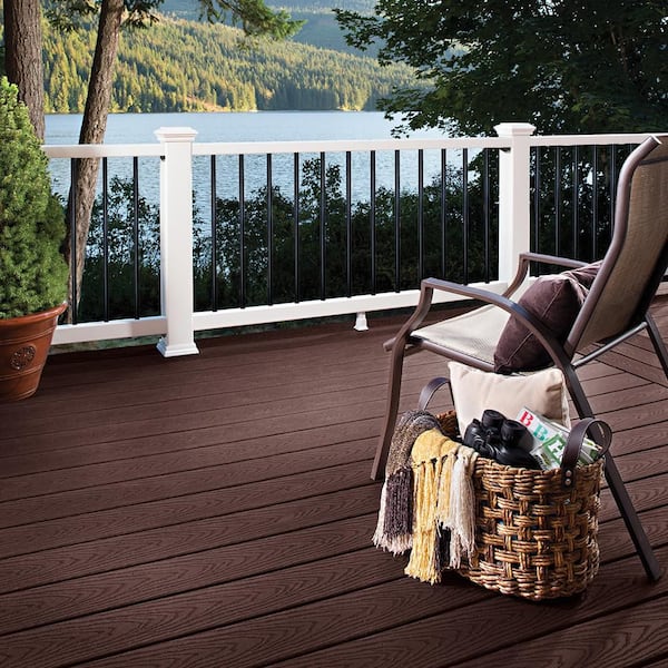 Trex Select 1 in. x 5-1/2 in. x 12 ft. Woodland Brown Grooved Edge