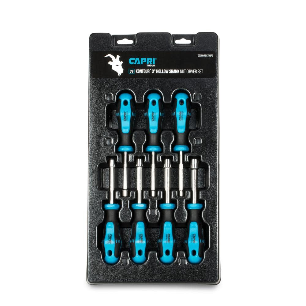 Capri Tools Kontour SAE Hollow Shaft Nut Driver Set (7-Piece