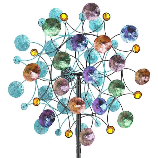Unbranded 78. 7 in. Metal Wind Spinner Garden