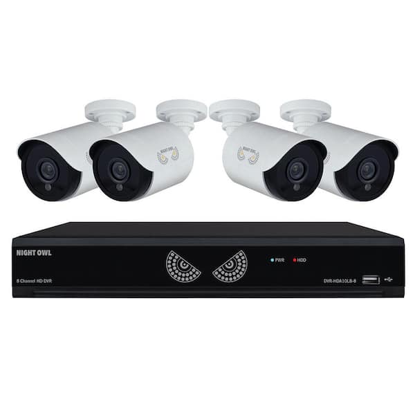 Night Owl 8-Channel 1080 Lite 1TB Surveillance DVR with 4 x 1080p Cameras