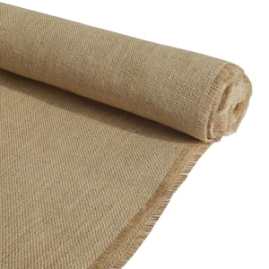 5 ft. x 50 ft. 10 oz. Natural Burlap Fabric Accessory Perfect for DIY Background Message Board Decoration