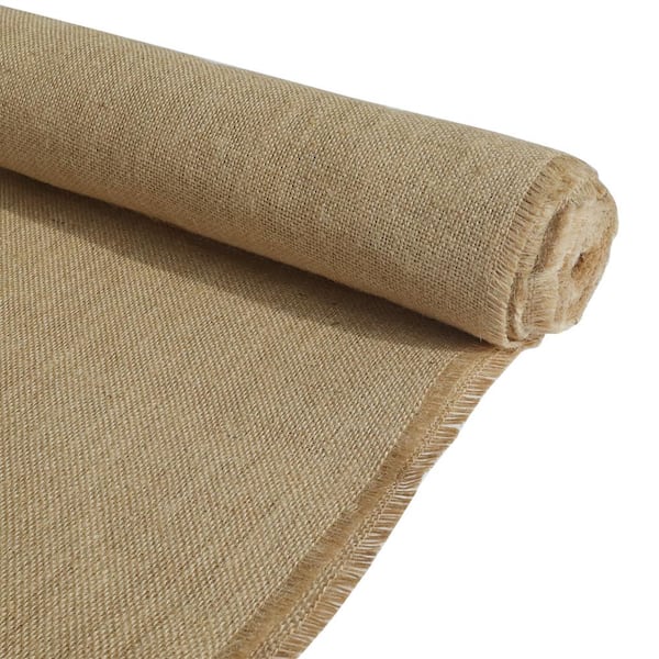Wellco 5 ft. x 50 ft. 10 oz. Natural Burlap Fabric Accessory Perfect for DIY Background Message Board Decoration