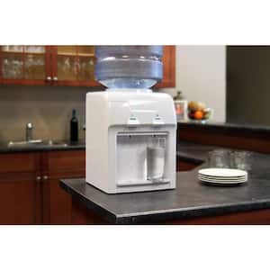 3-5 Gal. Cold/Room Temperature Countertop Water Cooler Dispenser in White