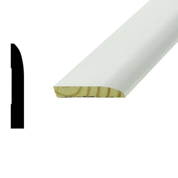 Woodgrain Millwork WM 712 9/16 in. x 3-1/2 in. Primed Finger-Jointed Pine Base Moulding