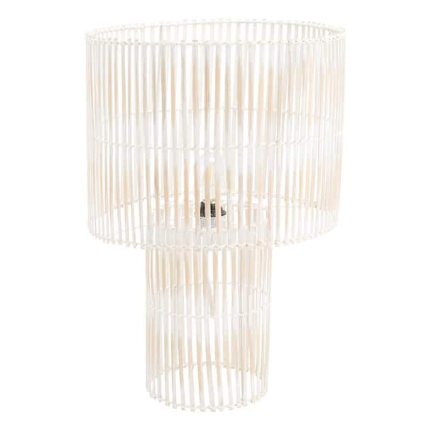 SAFAVIEH Elara 25 in. White Washed Table Lamp