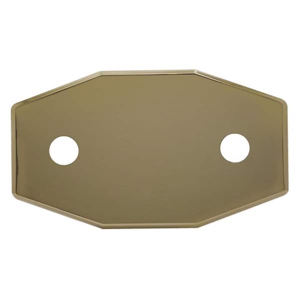 Westbrass Two-Hole Remodel Cover Plate for Bathtub and Shower Valves, Polished Brass