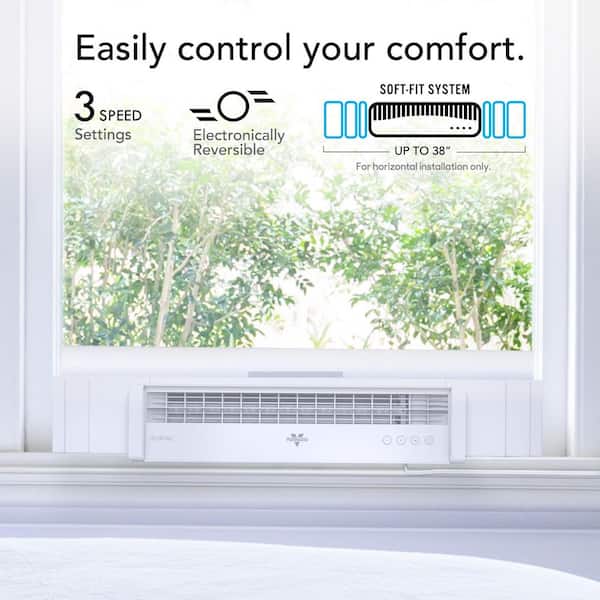 Portal 6.58 in. 3-Fan Speeds Window Fan in with Reversible Exhaust Mode, Weather Resistant