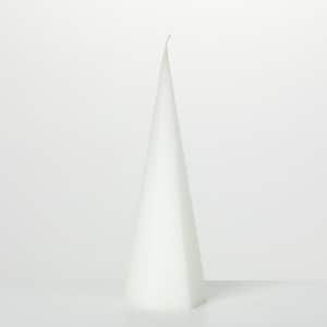 14.5 in. White Spire Decorative Candle