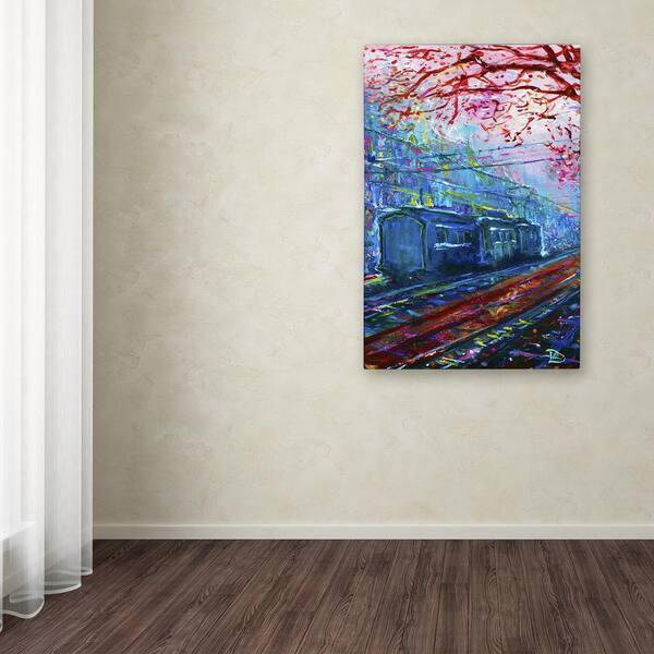 Trademark Fine Art 47 in. x 30 in. "Winter in Salzburg" by Lowell S.V. Devin Printed Canvas Wall Art