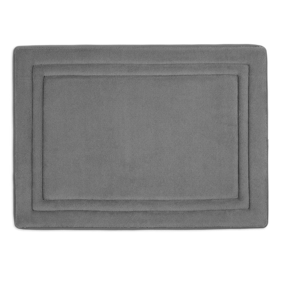Home Dynamix Smart Dry 17 in. x 24 in. Dark Gray Bath Mat 1NDRYRT461