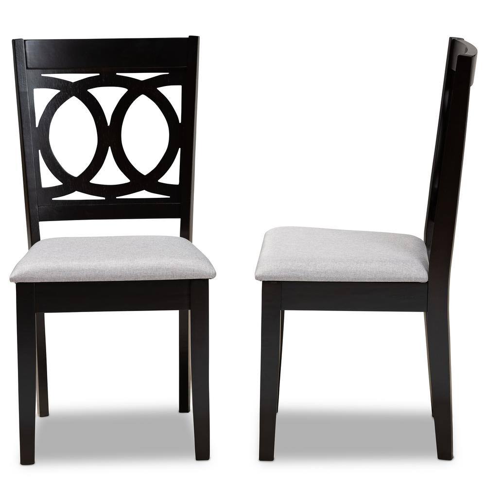 Lenoir Gray Upholstered Wood Dining Chair Set