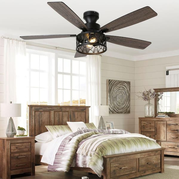 Oaks Aura Paine 52 in. Indoor Standard Black Modern Industrial