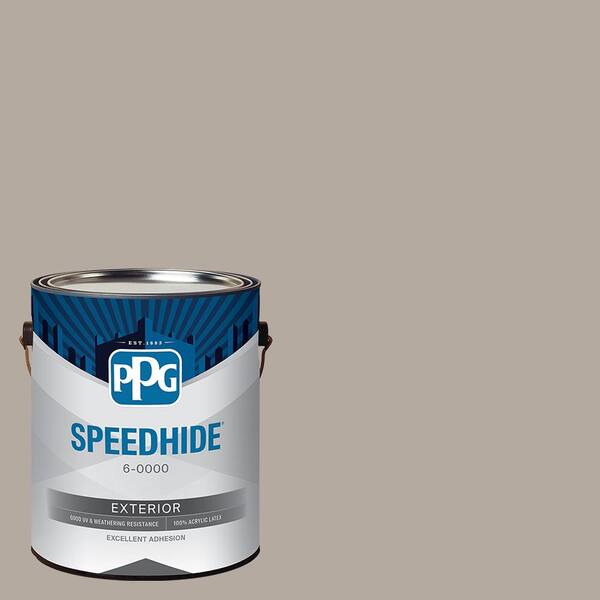 SPEEDHIDE 1 gal. PPG14-01 Shadow Taupe Flat Exterior Paint