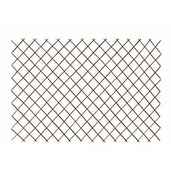 MGP 48 in. H x 72 in. L Peeled Willow Expandable Lattice Fence