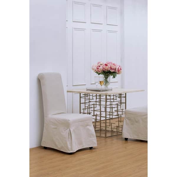 A & B Home Laramie Ivory Wooden Chair