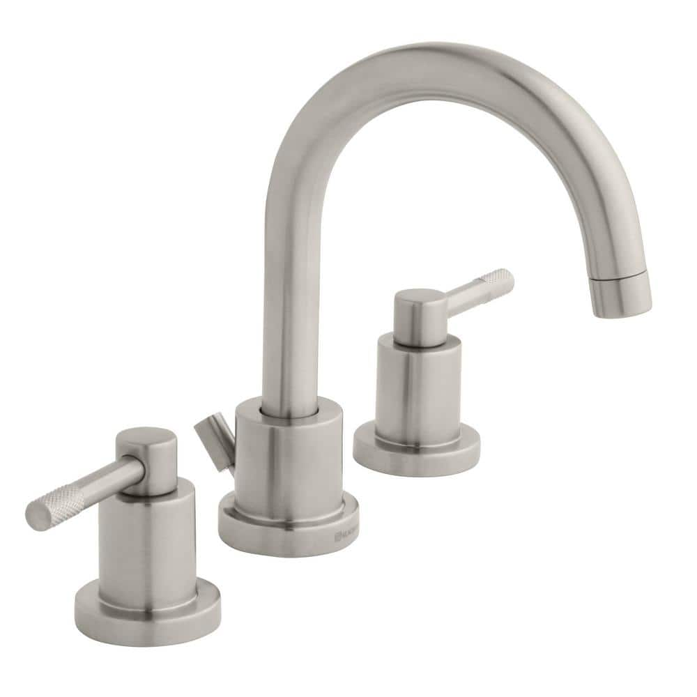 Axel 8 Widespread 2-Handle High-Arc Bathroom Faucet, Brushed Nickel