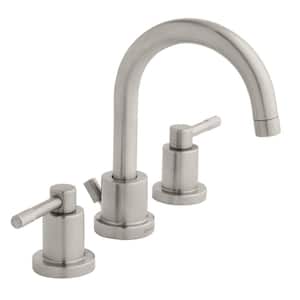 Axel 8 in. Widespread Double-Handle High-Arc Bathroom Faucet in Brushed Nickel