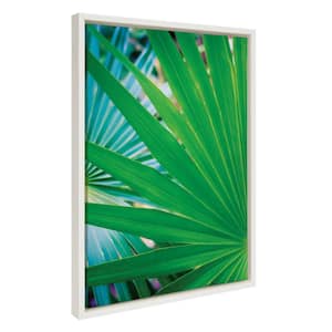 Bright Tropical Palm Tree by Stephanie Klatt, 1-Piece Framed Canvas Coastal Art Print, 18 in. x 24 in.