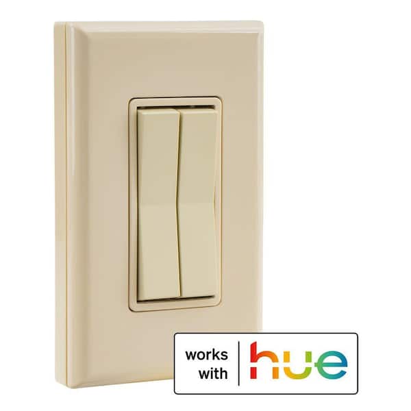 Click for Philips Hue Battery-Free Dimmable Wireless Smart Switch - Light Almond