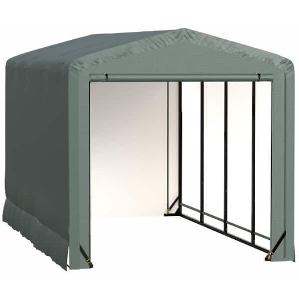 Sheltertube 10 ft. x 18 ft. x 10 ft. Green Garage
