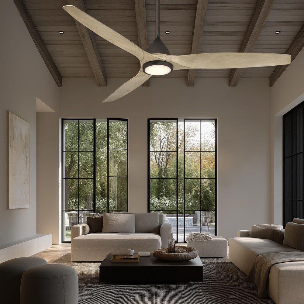Modern Forms Skylark 54 in. 3-Blade Smart Indoor/Outdoor Bronze