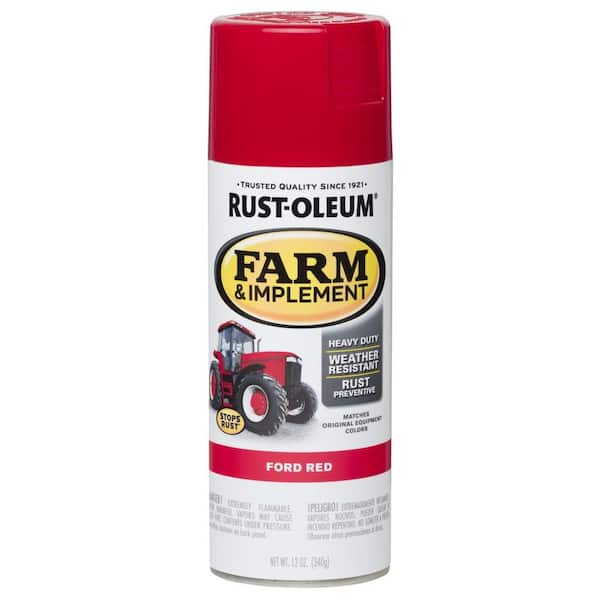 Rust-Oleum 280155 Farm & Implement Enamel Paint, Quart, Ford Red