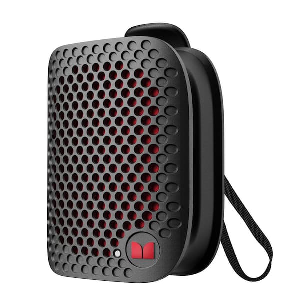 Portable Bluetooth Clip-On Speaker with Magnetic Mount, Built-in Mic, USB-C Rechargeable Black