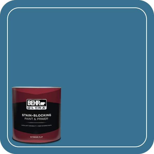 BEHR ULTRA 1 qt. #T18-14 Soul Search Flat Exterior Paint & Primer