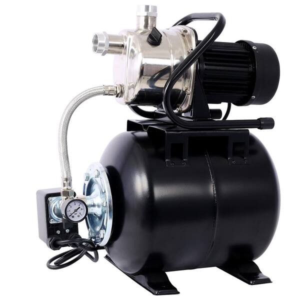 Lukvuzo 1.6 hp. Shallow Well Pump with Pressure Tank, Automatic Water  Booster Irrigation Pump for Home Garden Lawn Farm HDSA11FS029 - The Home  Depot