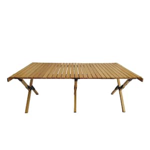 【送料無料】Outdoors Roll Table Zeus & Ruta 47.44 in. Multi-Function Wooden Foldable