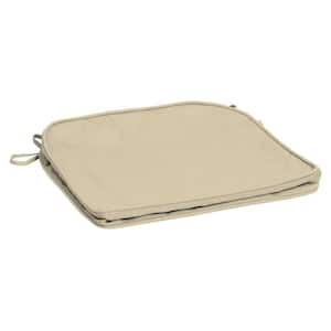 ProFoam 19 in. x 20 in. Outdoor Rounded Back Seat Cushion Cover, Tan Leala