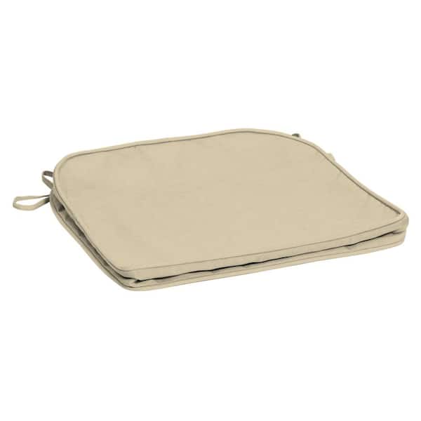 ARDEN SELECTIONS ProFoam 19 in. x 20 in. Outdoor Rounded Back Seat Cushion Cover, Tan Leala