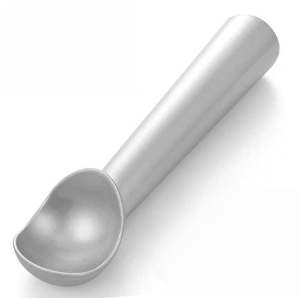 7 in. Aluminum Ice Cream Scoop with Nonstick, Professional, Lightweight for Scooping Ice Cream and Cookie Dough, Sliver