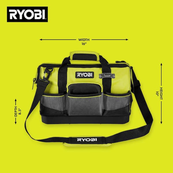 RYOBI 16 in. Tool Bag STS603 - The Home Depot