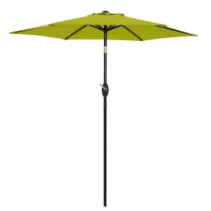 7.5 ft. Steel Market Tilt Patio Umbrella in Lemon Green