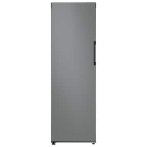 Bespoke 24 in. 11.4 cu. ft. Flex Column Freezerless Refrigerator in Matte Grey Glass, Counter Depth