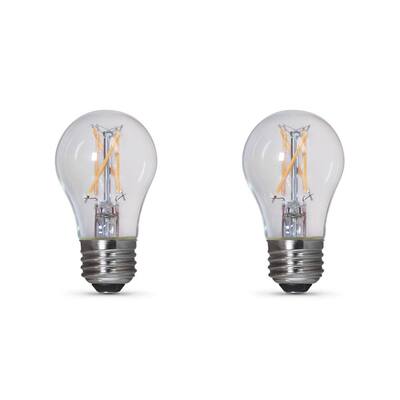 40-Watt Equivalence A15 2700K E26 LED Light Bulb Soft White (2-Pack)