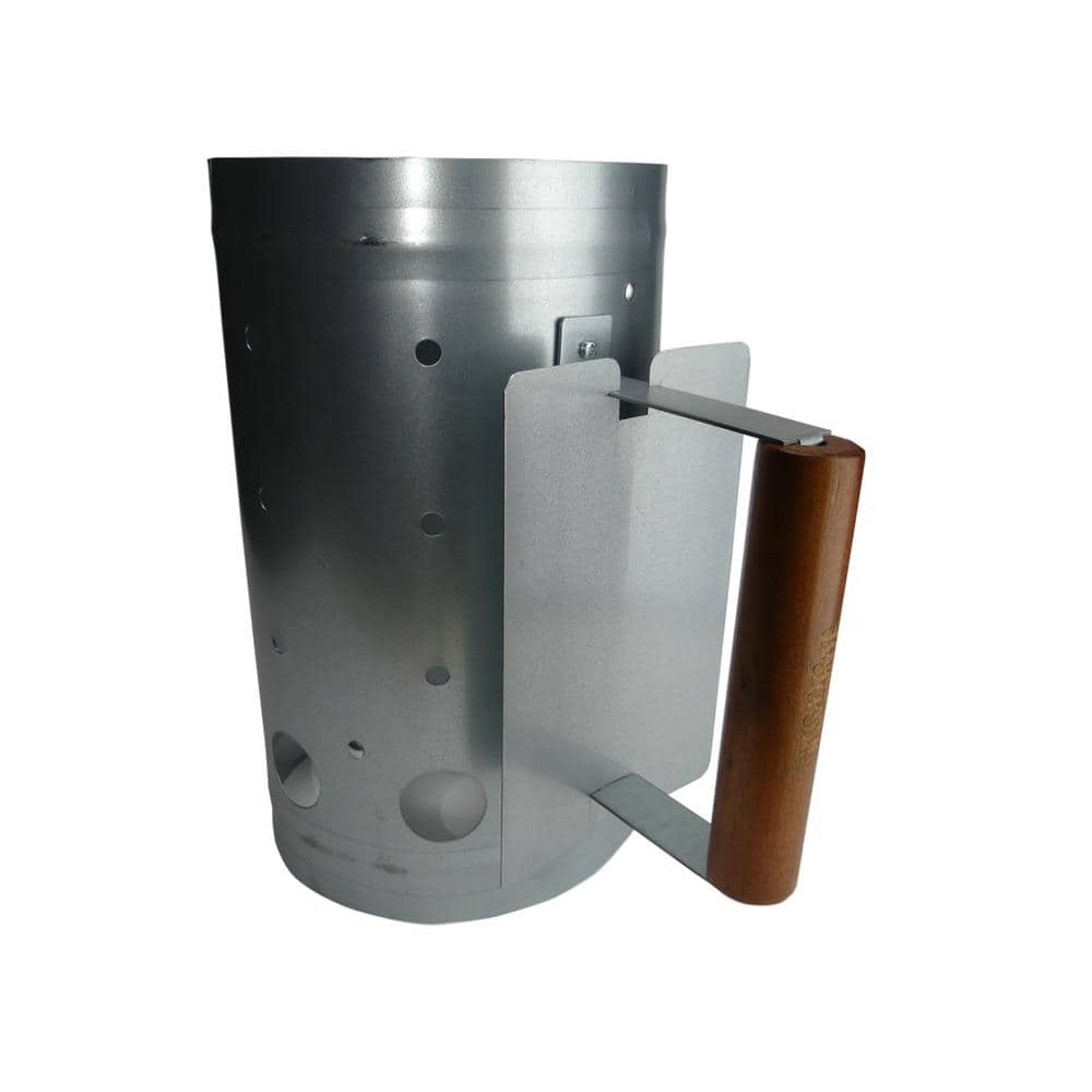 BAYOU CLASSIC Charcoal Chimney Starter Features Shielded Hardwood