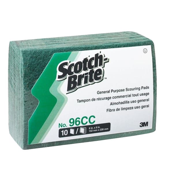 Scotch-Brite Commercial Size Heavy-Duty Scour Pad (8-Pack) 220-8-CC - The  Home Depot