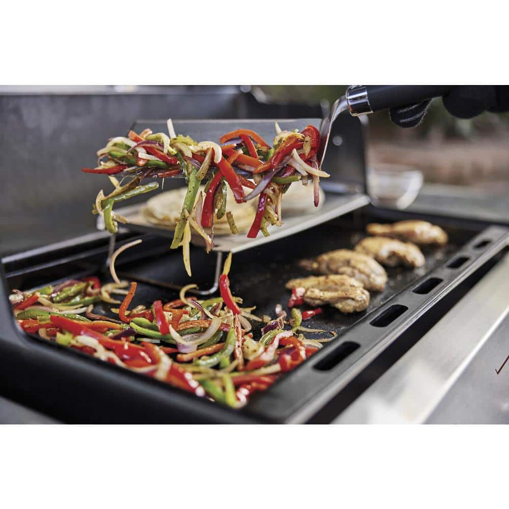 Black Carbon Steel Rust-Resistant Griddle Insert for Genesis 300 Series