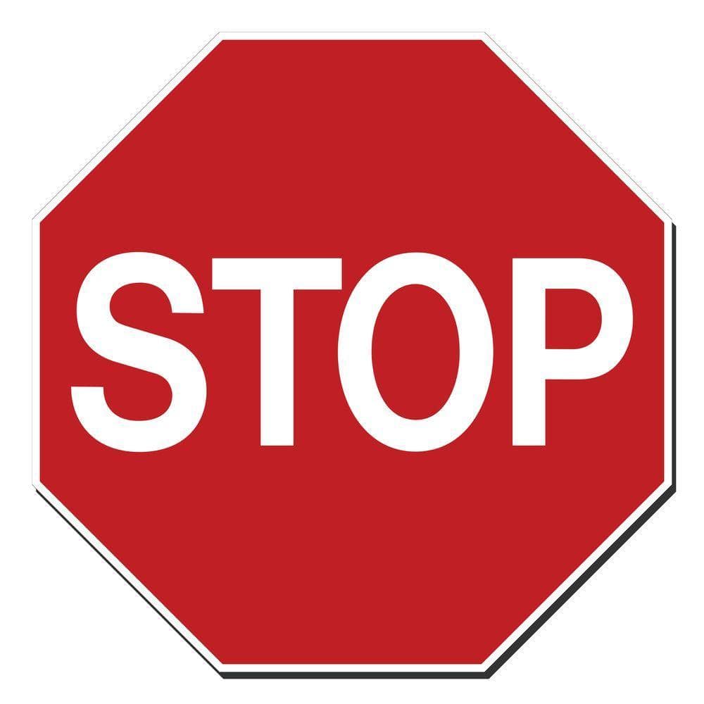 Lynch Sign 18 in. x 18 in. Octagon Stop Sign Printed on More