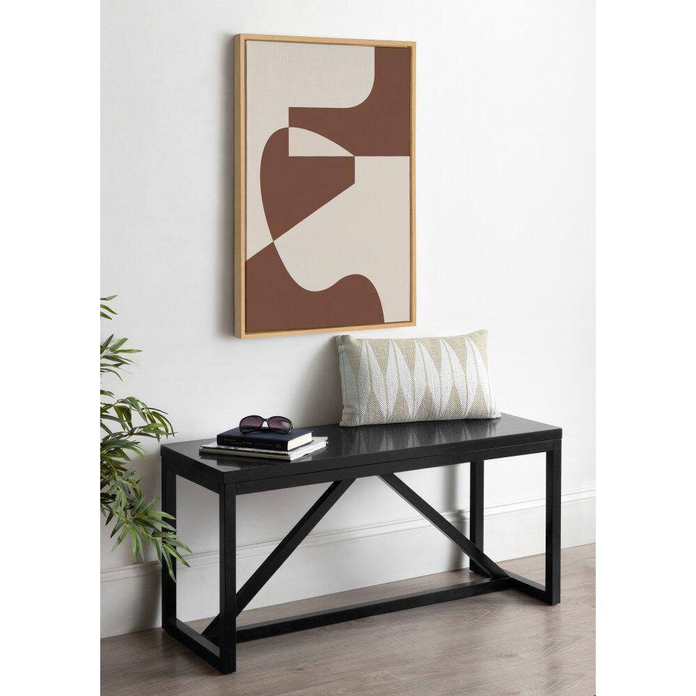 Natural Brown and Beige Abstract Canvas Wall Art, 23x33