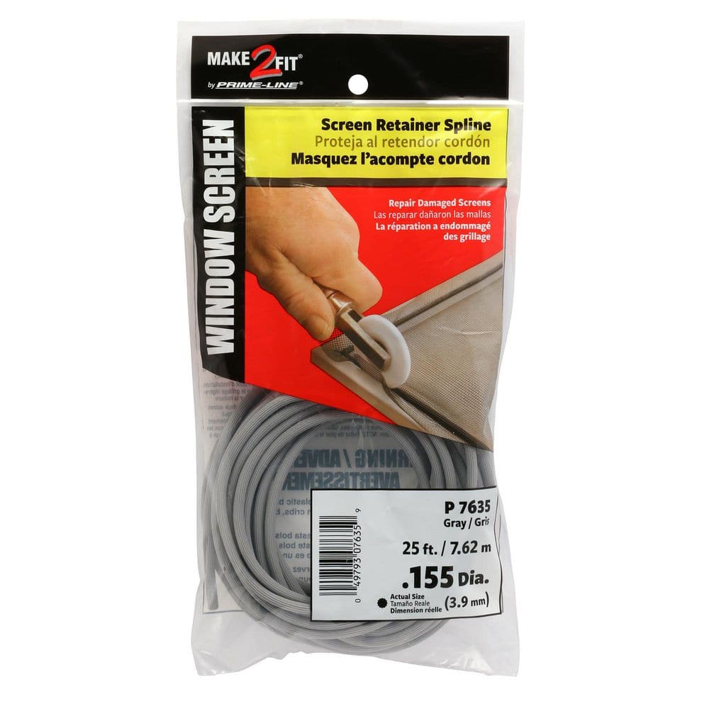 Prime-Line Screen Retainer Vinyl Spline 0.195 Inch Round Black 1005 Foot 1 Roll - View #5