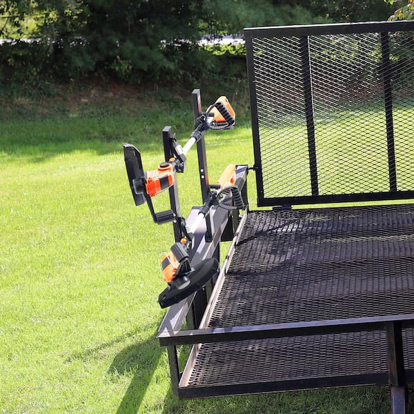 Trimmer Rack, 44 lbs. Payload Capacity, 2 Place Weeder Trimmer Rack, Trim Holder Trailer Jack, Trailer Kit