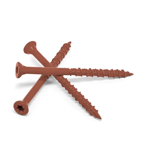 #9 x 3 in. Red Star Flat Head Wood Deck Screw (25 lbs. / 1543-Pieces)
