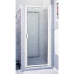 Model 6100 34-1/8 in. to 36-1/8 in. x 63 in. Framed Pivot Shower Door in Bright Clear with Rain Glass
